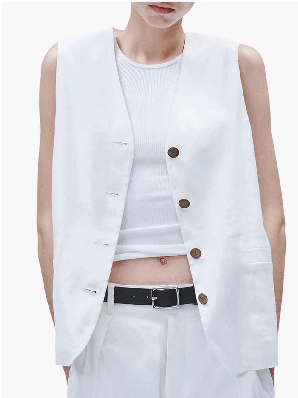rag & bone Linen Vest -Size 10